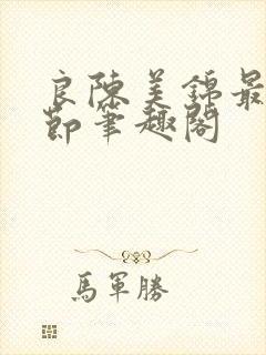 良陈美锦最新章节笔趣阁封面