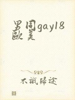 男同gay18欧美