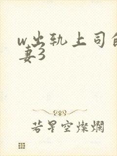 w出轨上司的人妻3封面