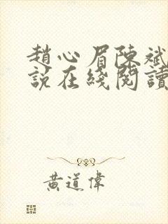 赵心眉陈斌的小说在线阅读全文