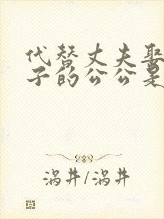 代替丈夫娶了妻子的公公是小说改编吗