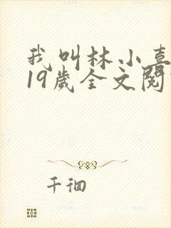 我叫林小喜今年19岁全文阅读