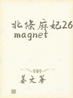 北条麻妃26部 magnet
