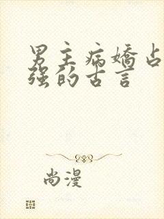 男主病娇占有欲强的古言