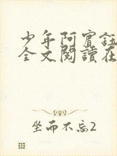 少年阿宾钰慧篇全文阅读在线