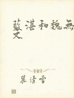 蓝湛和魏无羡车文