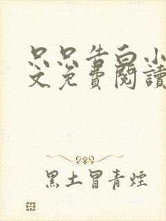 只只告白小说全文免费阅读