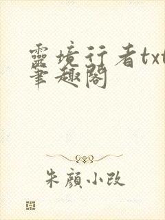 灵境行者txt笔趣阁