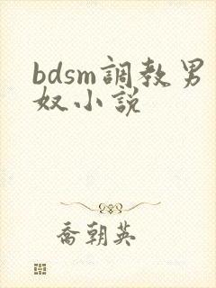 bdsm调教男奴小说