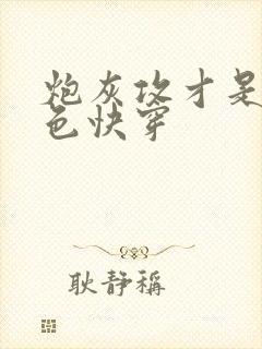 炮灰攻才是真绝色快穿