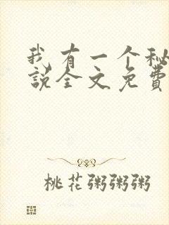 我有一个秘密小说全文免费