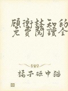 顾衡林知的小说免费阅读全文