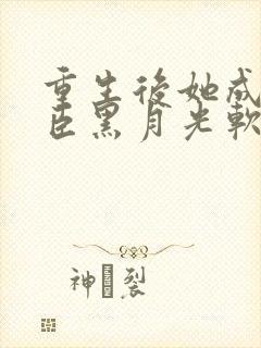 重生后她成了权臣黑月光软凝玉