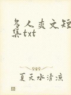 多人爽文短篇合集txt