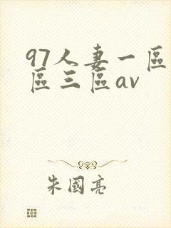 97人妻一区二区三区av