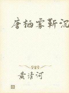 唐栖雾靳沉野