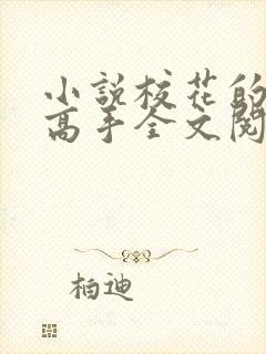 小说校花的贴身高手全文阅读免费