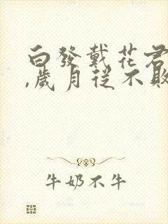 白发戴花君莫笑,岁月从不败美人释文