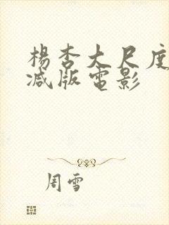 杨杏大尺度未删减版电影封面