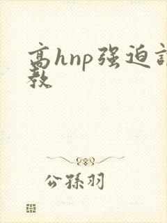 高hnp强迫调教