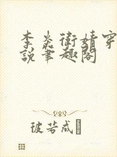 李炎卫婧穿越小说笔趣阁封面