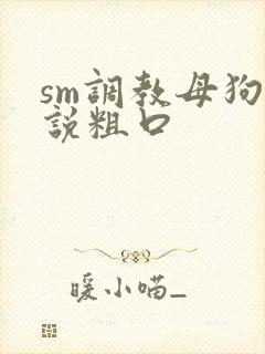 sm调教母狗小说粗口