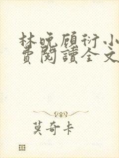 林晚顾衍小说免费阅读全文最新章节