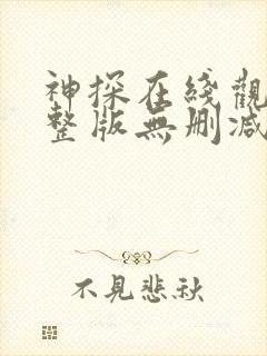 神探在线观看完整版无删减