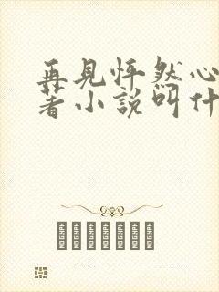 再见怦然心动原著小说叫什么名字