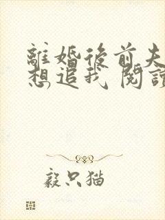 离婚后前夫总是想追我 阅读