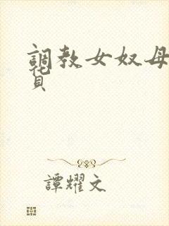 调教女奴母狗骚货封面