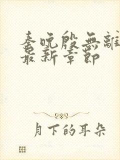 秦晚殷无离小说最新章节