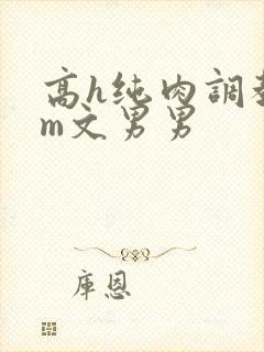 高h纯肉调教sm文男男