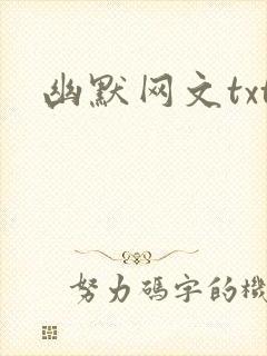 幽默网文txt封面