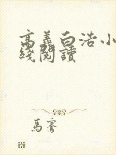 高义白浩小说在线阅读