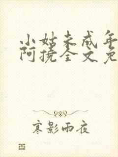 小姑未成年by阿挠全文免费阅读笔趣阁