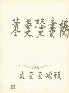 萧晏陆弃娘小说全文免费阅读封面