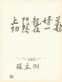 上门龙婿叶辰萧初然在一起了吗