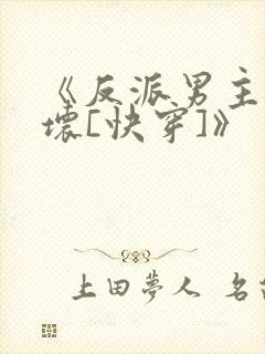 《反派男主你好坏[快穿]》封面