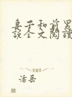 妻子和前男友小说全文阅读封面