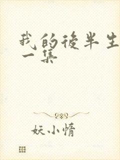 我的后半生最后一集封面