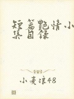 短篇艳情小说合集目录