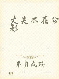 丈夫不在公迫电影
