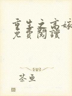 重生之高嫁全文免费阅读