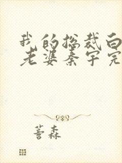 我的总裁白富美老婆秦宇完结封面