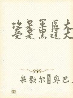 攻是军区大佬,受是黑道大佬