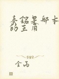 秦铭是哪本小说的主角