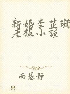 新婚李芷珊和菜老板小说封面