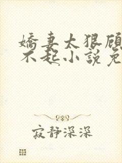 娇妻太狠顾少惹不起小说免费阅读