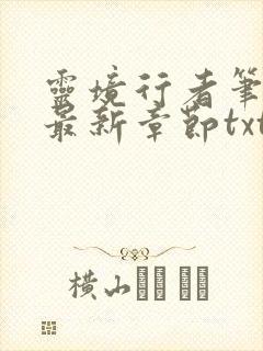 灵境行者笔趣阁最新章节txt